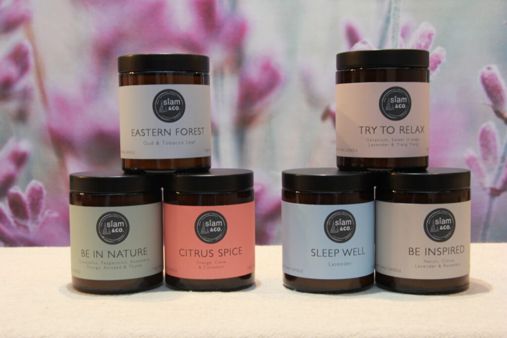 WELLBEING CANDLE RANGE – 180ml Jar Plant Wax Candles with Essential Oils.